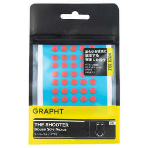GRAPHT �mFPS�����}�E�X�\�[��/�o�����X�^�C�v/PTFE/���j�o�[�T���n THE SHOOTER - Mouse Sole Nexus GRT126-UC-RD
