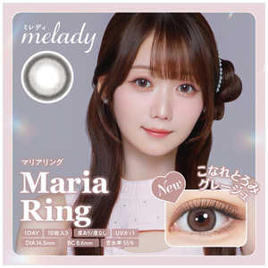 Pia (度あり/-1.75) melady (ミレディ) マリアリング (BC8.6/PWR-1.75/DIA14.5) 10枚入 カラコン 