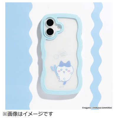 HAMEE ［iPhone 16専用］ちいかわ うねうねケース ブルー/ハチワレ 661