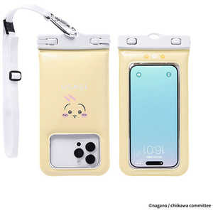 HAMEE ちいかわ/DIVAID フローティング防水ケース ワイドサイズ ショルダーストラップ うさぎ/フェイス 697-181809 HAMEE ちいかわ/DIVAID フローティング防水ケース ワイドサイズ ショルダーストラップ うさぎ/フェイス 697-181809