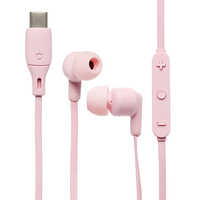 むっちゃん HAMEE iFace マイク付き ワイヤードイヤホン USB-C/ピンク 691-182059