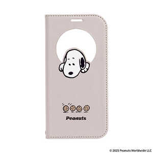 HAMEE iPhone17 PEANUTS/ピーナッツ CERTA フリップ窓付きダイアリーケース ベージュ IP17CRTPNTSNCK HAMEE iPhone17 PEANUTS/ピーナッツ CERTA フリップ窓付きダイアリーケース ベージュ IP17CRTPNTSNCK