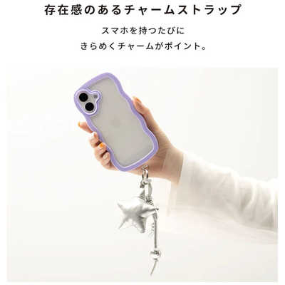 HAMEE tokitam クッションチャームストラップ スター/シルバー 686