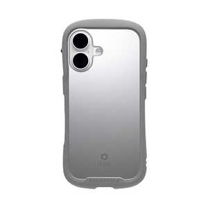 HAMEE �miPhone 16��p�niFace Reflection Mirror MagSynq �����K���X�N���A�P�[�X �O���[ 41-190337