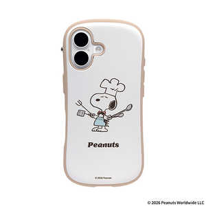 HAMEE �miPhone 16��p�nPEANUTS/�s�[�i�b�c iFace First Class Cafe MagSynq�P�[�X �R�b�N/�z���C�g 41-191662