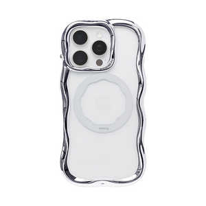 HAMEE �miPhone 16 Pro��p�niFace BeBling Wave MagSynq �N���A�P�[�X iFace �V���o�[ 41-192553
