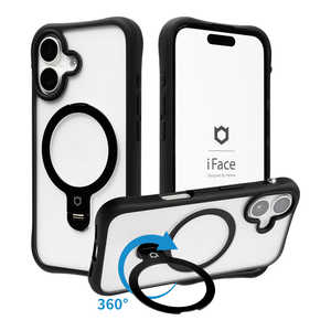 HAMEE �miPhone 16��p�niFace Leany MagSynq �X�^���h�P�[�X �u���b�N 41-193420