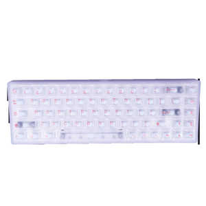 EVERGLIDE �Q�[�~���O�L�[�{�[�h(���s�b�h�g���K�[�Ή�) AE68 Pro Transparent(�p��z��) �m�L���n �z���C�g EV-AE68P-WH-TP