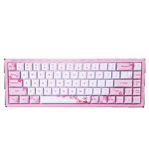 EVERGLIDE �Q�[�~���O�L�[�{�[�h(���s�b�h�g���K�[�Ή�) AE68 Pro �A���~�P�[�X(�p��z��) �m�L���n Sakura EV-AE68A-WH-SAKURA