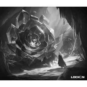 LOCKON Lock-On Odyssey モノクロver ガラスマウスパッド LOCK-ON-ODYSSEY-MONO