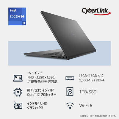 DELL デル ノートパソコン Dell 15 [ 15.6型 / Win11 Home / Core i7