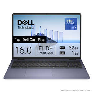 DELL デル ノートパソコン Dell 16 [ 16型 / Win11 Home / Core 7 / メモリ32GB / SSD1TB ] ミッドナイトブルー ND86-FWMC