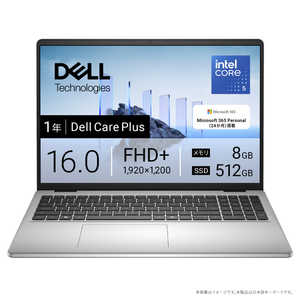 DELL f m[gp\R Dell 16 [ 16^ / Win11 Home / Core 5 / 8GB / SSD512GB / Microsoft 365 Personal ] v`iVo[ ND46-FWM3SC
