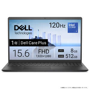 DELL デル ノートパソコン [ 15.6型 / Win11 Home / Core 3 / メモリ8GB / SSD512GB ] カーボンブラック ND25-GHBC