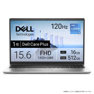 DELL デル ノートパソコン [ 15.6型 / Win11 Home / Core i5 / メモリ16GB / SSD512GB ] プラチナシルバー ND65-GHSC