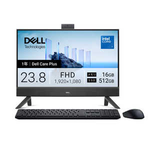 DELL　デル デスクトップパソコン [ 23.8型 / Win11 Home / Core 7 / メモリ16GB / SSD512GB ] ダークシャドウグレー AD67-GHBC