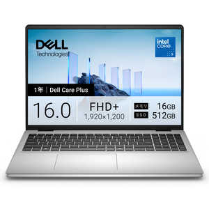 DELL �f�� �m�[�g�p�\�R�� Dell 16 DC16250 [ 16�^ / Win11 Home / Core 5 / 16GB / 512GB ] �v���`�i�V���o�[ ND56-GNSC