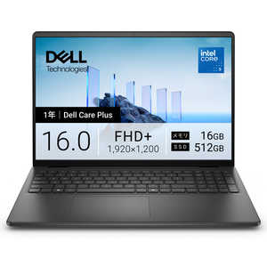 DELL �f�� �m�[�g�p�\�R�� Dell 16 DC16250 [ 16�^ / Win11 Home / Core 5 / 16GB / 512GB ] �J�[�{���u���b�N ND56-GNBC