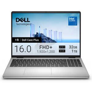 DELL　デル ノートパソコン Dell 16 DC16251 [ 16型 / Win11 Home / Core 7 / 32GB / 1TB ] プラチナシルバー ND86-GNSC