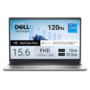 DELL �f�� DC15250 �m15.6�^ / Win11 Home / intel Core i5 / ������16GB / SSD512GB / Microsoft 365 Personal�n �v���`�i�V���o�[ ND55-GNM3SC