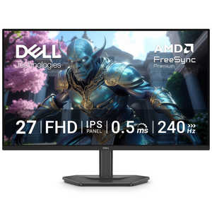 DELL　デル ゲーミングモニター Dell 27  SE2726HGS-R ［ 27型 / フルHD(1920×1080) / ワイド / 240Hz ] ブラック 