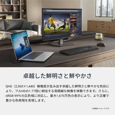 DELL デル Dell 27 モニター ［27型 / WQHD(2560×1440) / ワイド