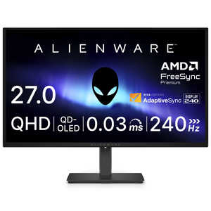 DELL　デル ゲーミングモニター Alienware [ 27型 / WQHD(2560×1440) / ワイド / 240Hz ] ブラック AW2726DM-R