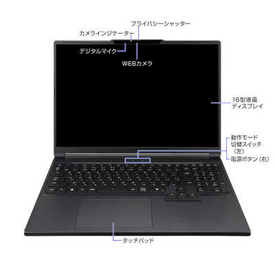 マウスコンピュータ ゲーミングノートパソコン G TUNE 16(RTX 5070 