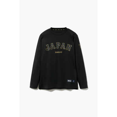TENTIAL BAKUNE Dry ロングスリーブTシャツ (侍JAPANコラボ) ブラック
