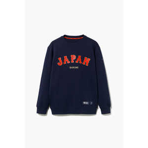 TENTIAL BAKUNE スウェット ロングスリーブクルーネック (侍JAPANコラボ) ネイビー(L)-25FW 25FSBA101U00080006N