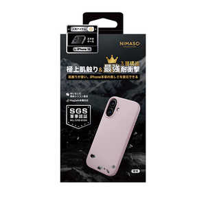 NIMASO iPhone 16 Magsafe対応 3層構造耐衝撃ケース (ニマソ) ピンク NI-D1-16AS0605 NIMASO iPhone 16 Magsafe対応 3層構造耐衝撃ケース (ニマソ) ピンク NI-D1-16AS0605