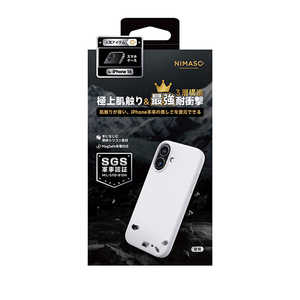 NIMASO iPhone 16 Magsafe対応 3層構造耐衝撃ケース (ニマソ) ホワイト NI-D1-16AS0606 NIMASO iPhone 16 Magsafe対応 3層構造耐衝撃ケース (ニマソ) ホワイト NI-D1-16AS0606