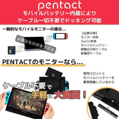 【訳アリ極美品A】pentact マルチメディアポータブルモニター ピーアンドジー PENTACT マルチメディアポータブルモニター