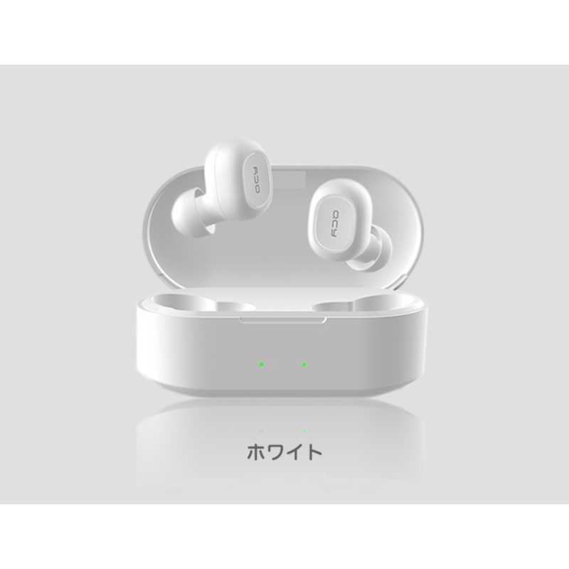 QCY QCY フルワイヤレスイヤホン ホワイト [リモコン･マイク対応 /ワイヤレス(左右分離) /Bluetooth] QCY-T2SWH QCY-T2SWH