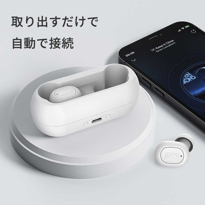 QCY QCY フルワイヤレスイヤホン QCY-T1CPro QCY-T1CProBK ［リモコン・マイク対応 /ワイヤレス(左右分離) /Bluetooth］ QCY-T1CProBK QCY-T1CProBK
