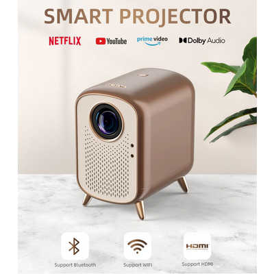 SEWOO フルHDスマートプロジェクター ブラウン SW-SPJ300 の通販