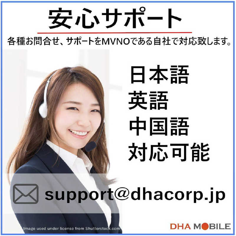 DHA DHA DHA SIM for USA ハワイ・アメリカ本土用 4GLTEプリペイデータSIM 8GB30日  AT＆T回線 ［マルチSIM］ DHASIM047 DHASIM047