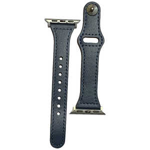 PFJ ピンバックル レザー Lite for Apple Watch 38/40mm 細身 ネイビー PHDPBSW6S-NV