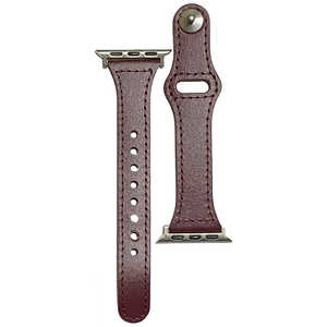 PFJ ピンバックル レザー Lite for Apple Watch 38/40mm 細身 ワインレッド PHDPBSW6S-WR
