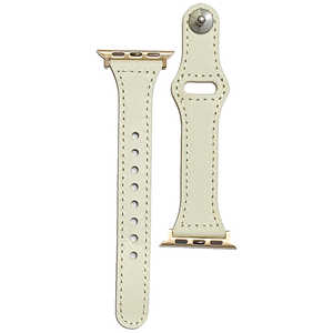 PFJ ピンバックル レザー Lite for Apple Watch 38/40mm 細身 ホワイト・ローズ PHDPBSW6S-WHR