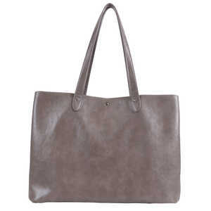 FULCRO トートバッグ カジュアルバッグ ビジネストート PC対応 15inch フェイクレザー グレーベージュ fca-1004-GBE