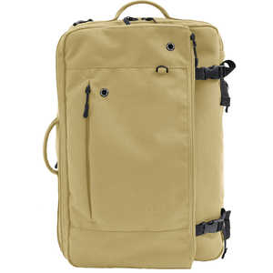 FULCRO カジュアルリュック PC対応 15インチ A4 19L 拡張時25L 撥水 ベージュ fma-0043-BE