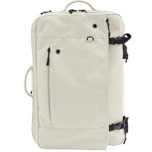 FULCRO カジュアルリュック PC対応 15インチ A4 19L 拡張時25L 撥水 アイボリー fma-0043-IV