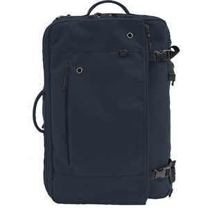 FULCRO カジュアルリュック PC対応 15インチ A4 19L 拡張時25L 撥水 ネイビー fma-0043-NV