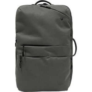 FULCRO カジュアルリュック ビジネスリュック PC対応 15インチ 16L 拡張時25L A4 撥水 ダークグレー fma-0017-DGY