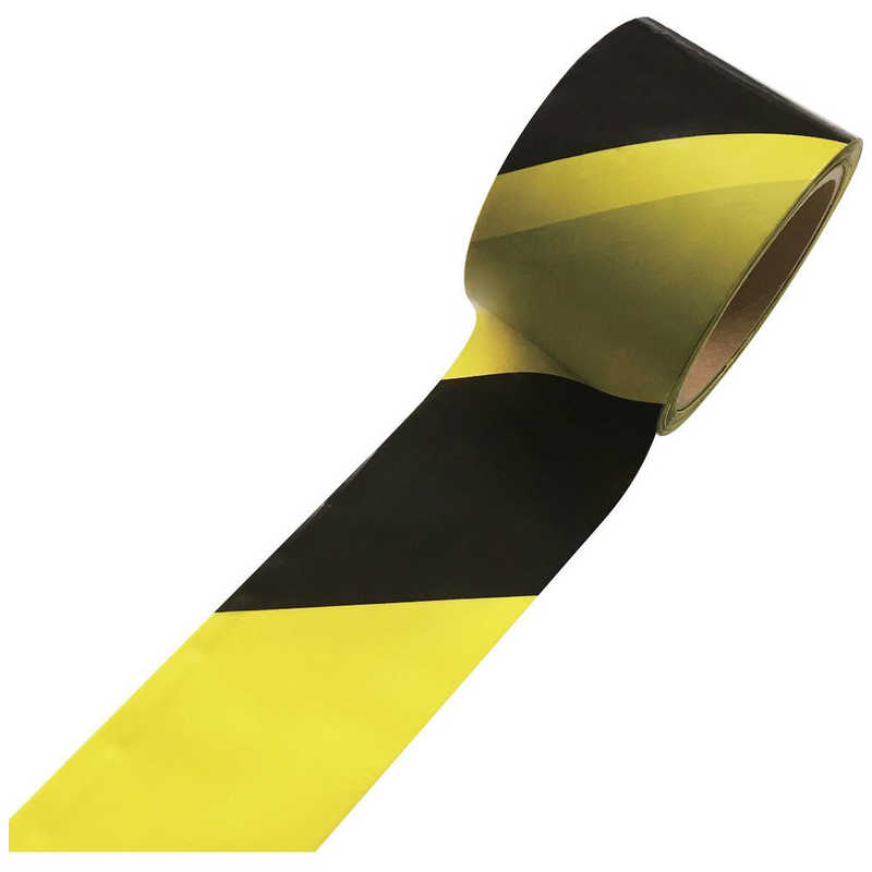 セーフラン安全用品 セーフラン安全用品 セーフランバリケードテープ黄/黒幅70mm×130m非粘着  11642 11642