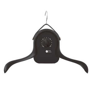 サンコー シワを伸ばすハンガー型乾燥機「アイロンいら?ず」ブラック ［電気式(50Hz/60Hz共用)］ HRNCLSSBK