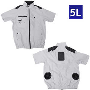 サンコー 圧倒的に冷える「冷蔵服4」 半袖 シルバーグレー 5L TKWE25SGY5L サンコー 圧倒的に冷える「冷蔵服4」 半袖 シルバーグレー 5L TKWE25SGY5L