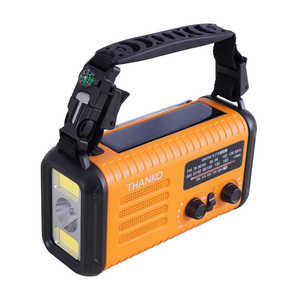 サンコー 20000mAh 手回し充電対応AM/ワイドFMラジオライトオレンジ ［ワイドFM対応 / AM/FM］ オレンジ KSTM25HRA