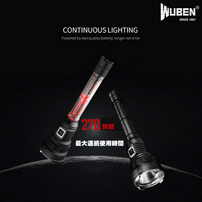 WUBEN WUBEN WUBEN 充電式フラッシュライト3500lm T101PRO [LED /充電式 /防水] T101PRO T101PRO